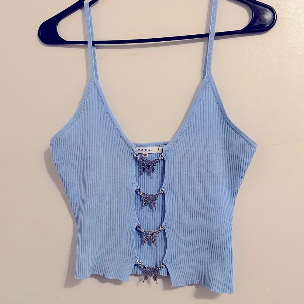 Butterfly crop top